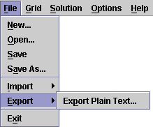 Export Submenu