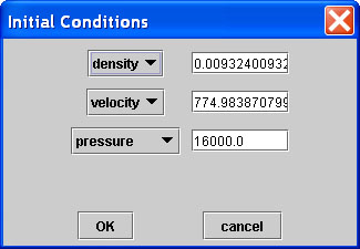 uniform initial conditions dialog