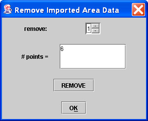 Remove Area List Dialog
