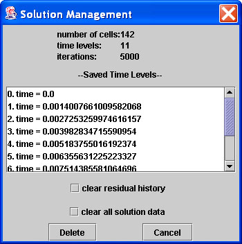 Manage Solution Dialog